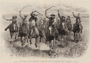 Leven in een Mexicaans cowboykamp op de prairies, de cowboyrace